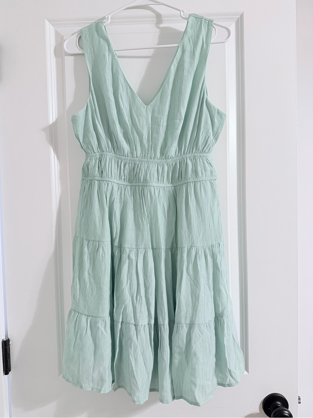 Women’s Sleeveless Tiered Mint Green Dress